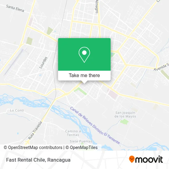 Mapa de Fast Rental Chile