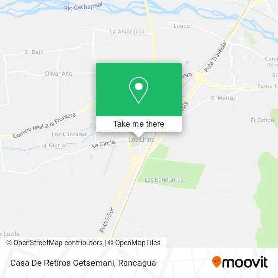 Casa De Retiros Getsemani map