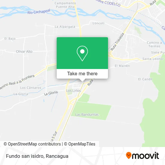 Fundo san isidro map