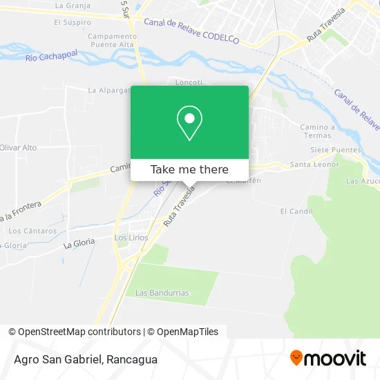 Agro San Gabriel map