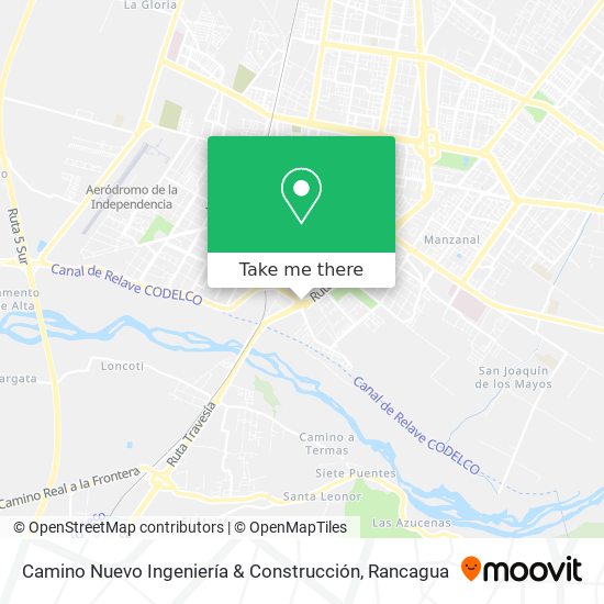 Mapa de Camino Nuevo Ingeniería & Construcción