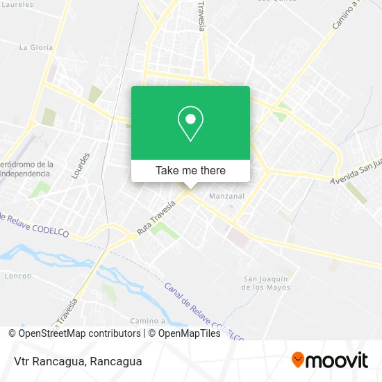 Vtr Rancagua map