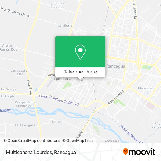 Mapa de Multicancha Lourdes