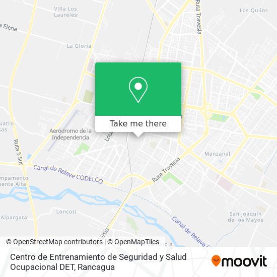 Centro de Entrenamiento de Seguridad y Salud Ocupacional DET map