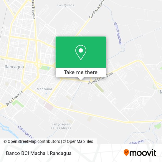 Banco BCI Machali map