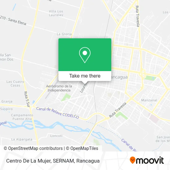 Centro De La Mujer, SERNAM map