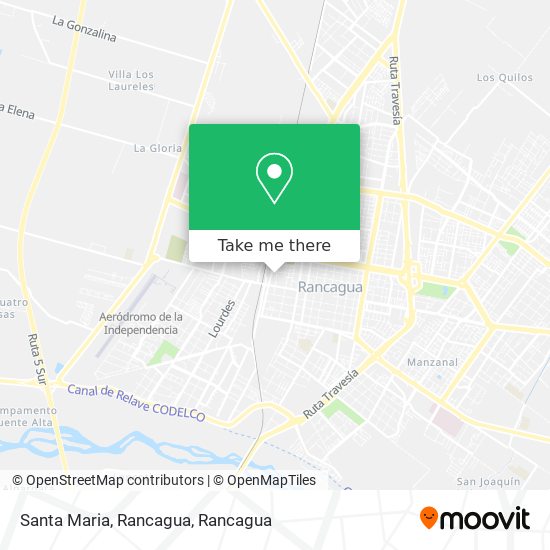 Mapa de Santa Maria, Rancagua