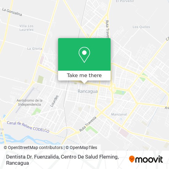 Mapa de Dentista Dr. Fuenzalida, Centro De Salud Fleming
