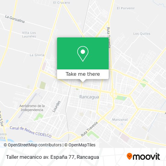Taller mecanico av. España 77 map