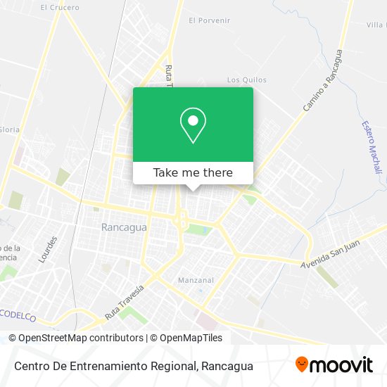 Centro De Entrenamiento Regional map