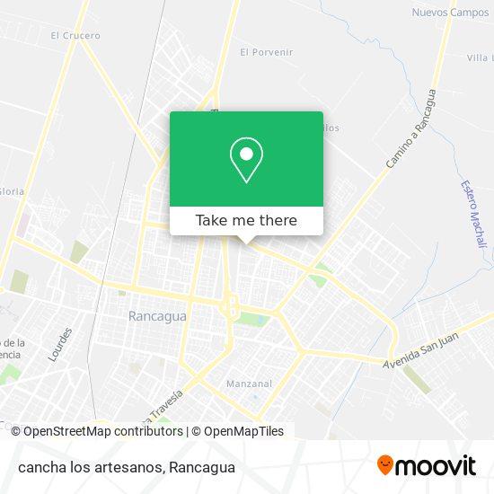 cancha los artesanos map