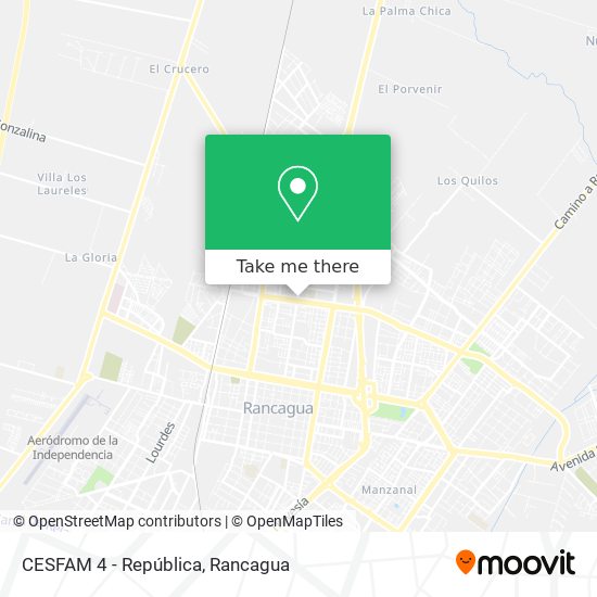 CESFAM 4 - República map