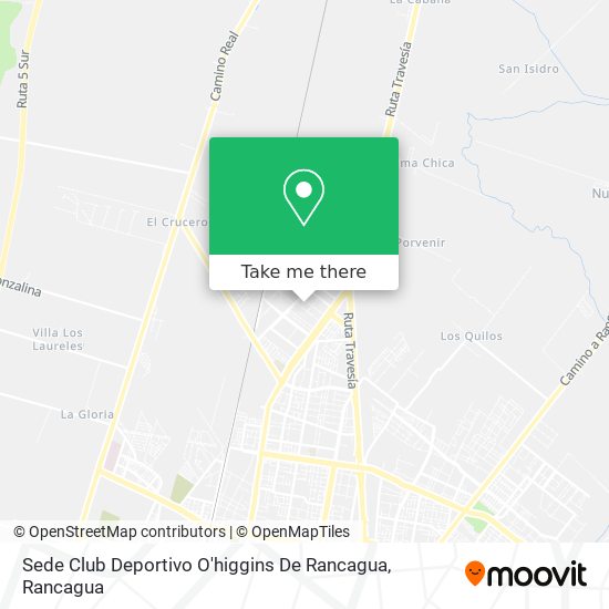 Mapa de Sede Club Deportivo O'higgins De Rancagua