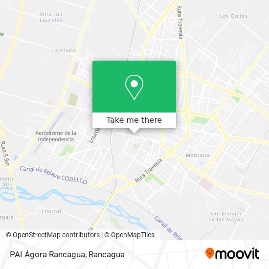 PAI Ágora Rancagua map