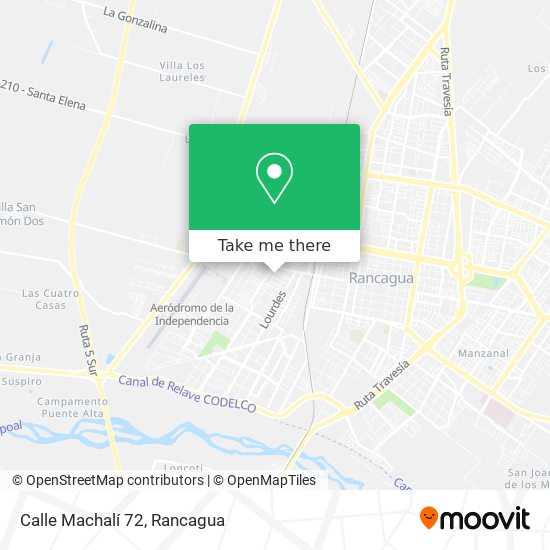 Calle Machalí 72 map