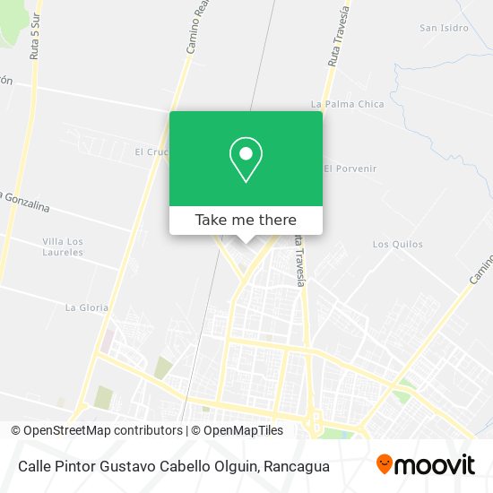 Mapa de Calle Pintor Gustavo Cabello Olguin