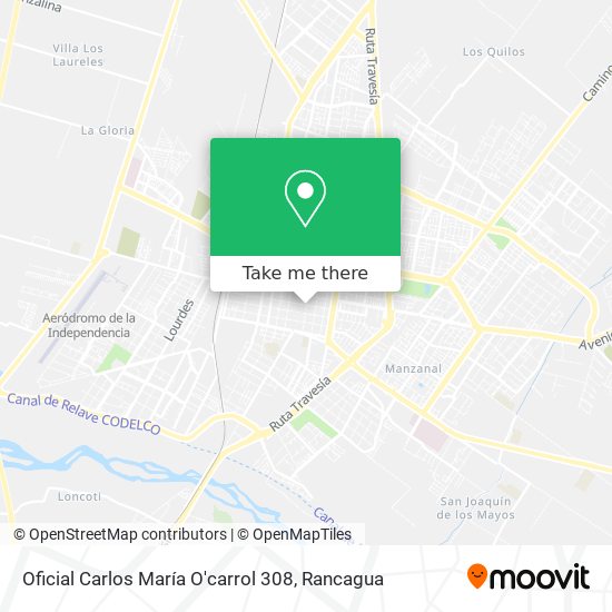 Oficial Carlos María O'carrol 308 map