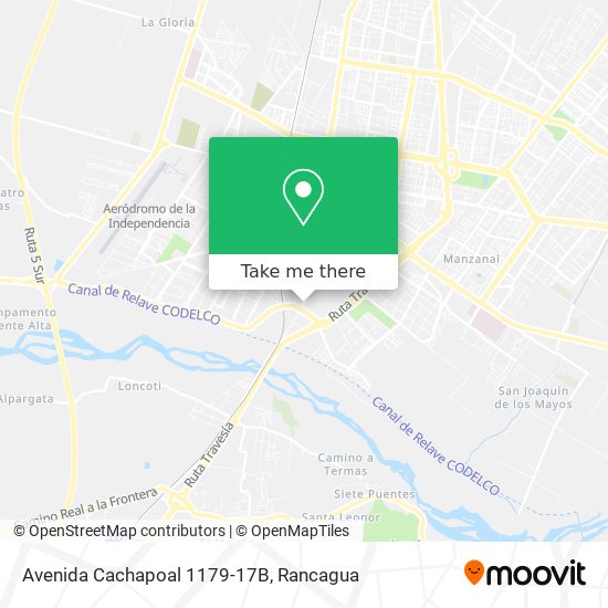 Avenida Cachapoal 1179-17B map