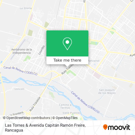 Las Torres & Avenida Capitán Ramón Freire map