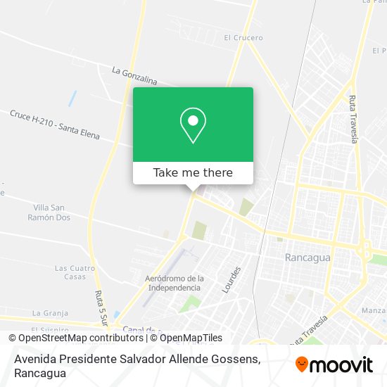 Avenida Presidente Salvador Allende Gossens map