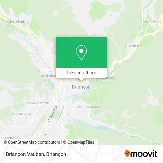 Briançon Vauban map