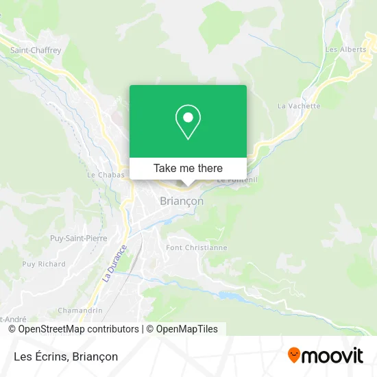 Les Écrins map