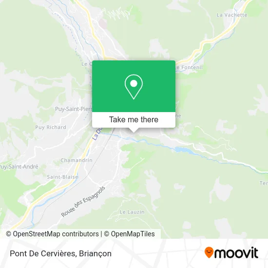 Pont De Cervières map