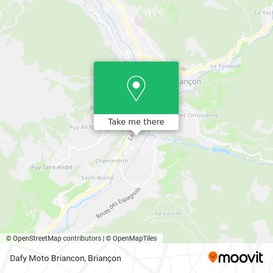 Mapa Dafy Moto Briancon