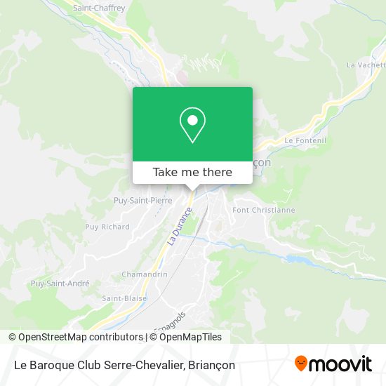 Mapa Le Baroque Club Serre-Chevalier