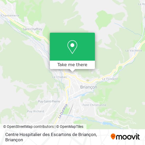 Centre Hospitalier des Escartons de Briançon map