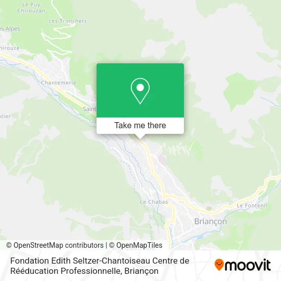 Fondation Edith Seltzer-Chantoiseau Centre de Rééducation Professionnelle map