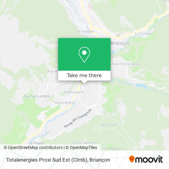 Totalenergies Proxi Sud Est (Clmb) map