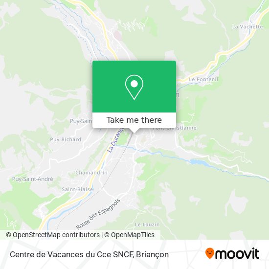 Centre de Vacances du Cce SNCF map