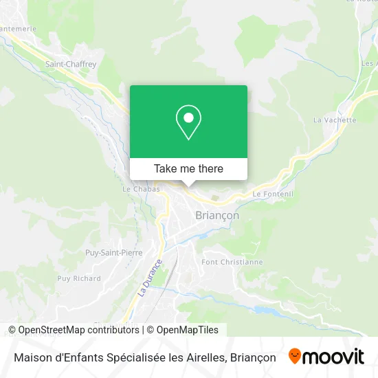 Maison d'Enfants Spécialisée les Airelles map