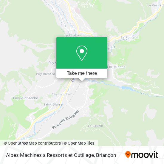 Mapa Alpes Machines a Ressorts et Outillage