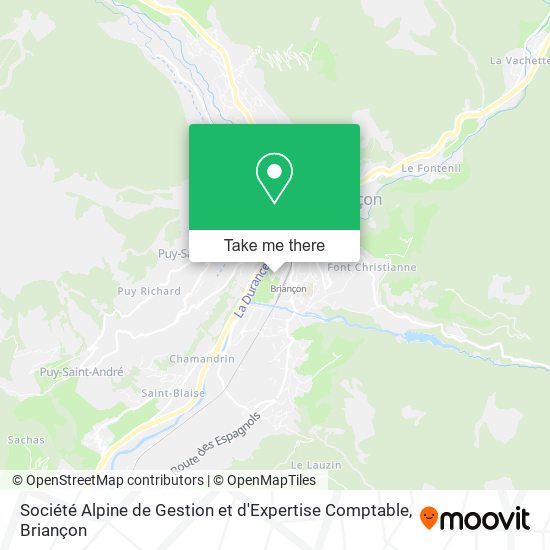 Mapa Société Alpine de Gestion et d'Expertise Comptable