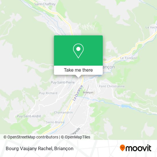 Mapa Bourg Vaujany Rachel