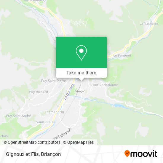 Gignoux et Fils map