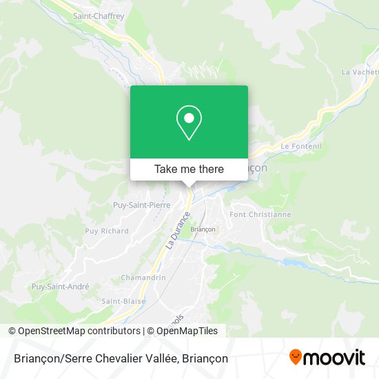 Briançon / Serre Chevalier Vallée map