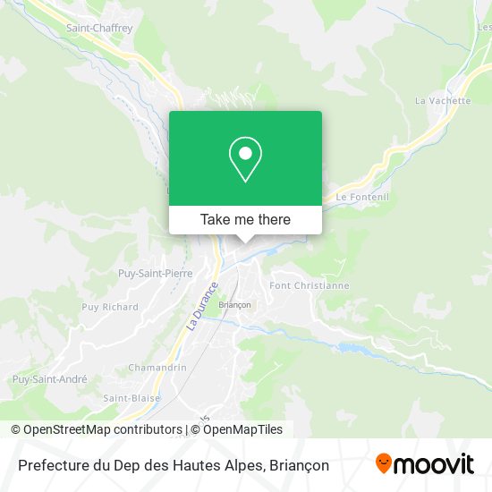 Mapa Prefecture du Dep des Hautes Alpes