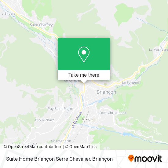 Suite Home Briançon Serre Chevalier map
