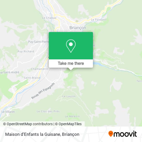 Maison d'Enfants la Guisane map