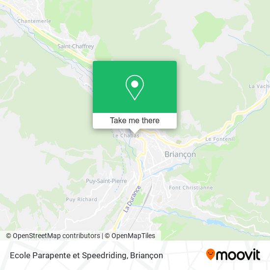 Ecole Parapente et Speedriding map