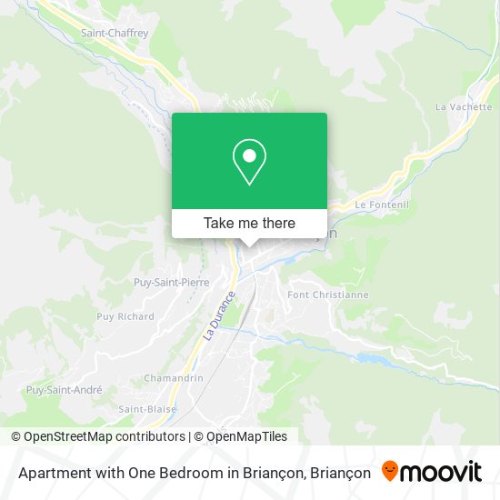 Mapa Apartment with One Bedroom in Briançon