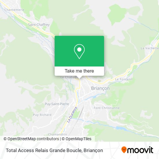 Total Access Relais Grande Boucle map