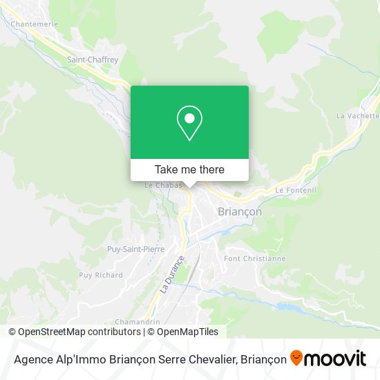 Agence Alp'Immo Briançon Serre Chevalier map