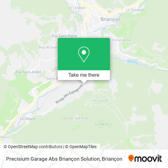 Mapa Precisium Garage Abs Briançon Solution