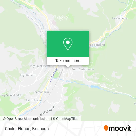Mapa Chalet Flocon