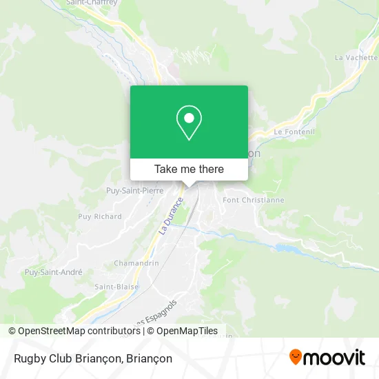 Rugby Club Briançon map