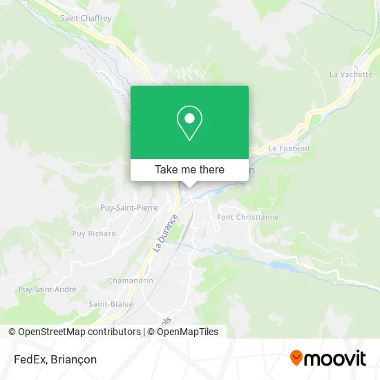 FedEx map
